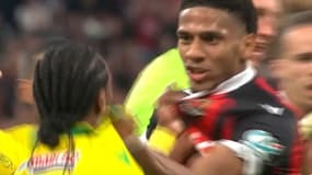 Ça a chauffé sévère entre Moutoussamy et Todibo lors de Nice-Nantes, le 7 mai 2022