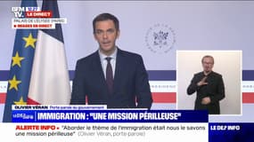 Loi immigration: Olivier Véran affirme que "ce texte de loi n'est pas du Rassemblement national"