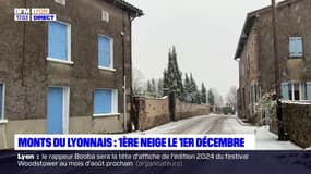Monts du Lyonnais: les premiers flocons de neige sont tombés ce 1er décembre