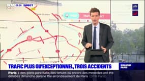 Île-de-France: près de 500 kilomètres de bouchons cumulés ce mardi matin