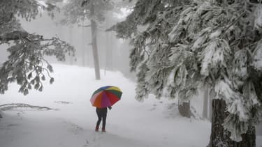 Le sud de la France en partie sous la neige.