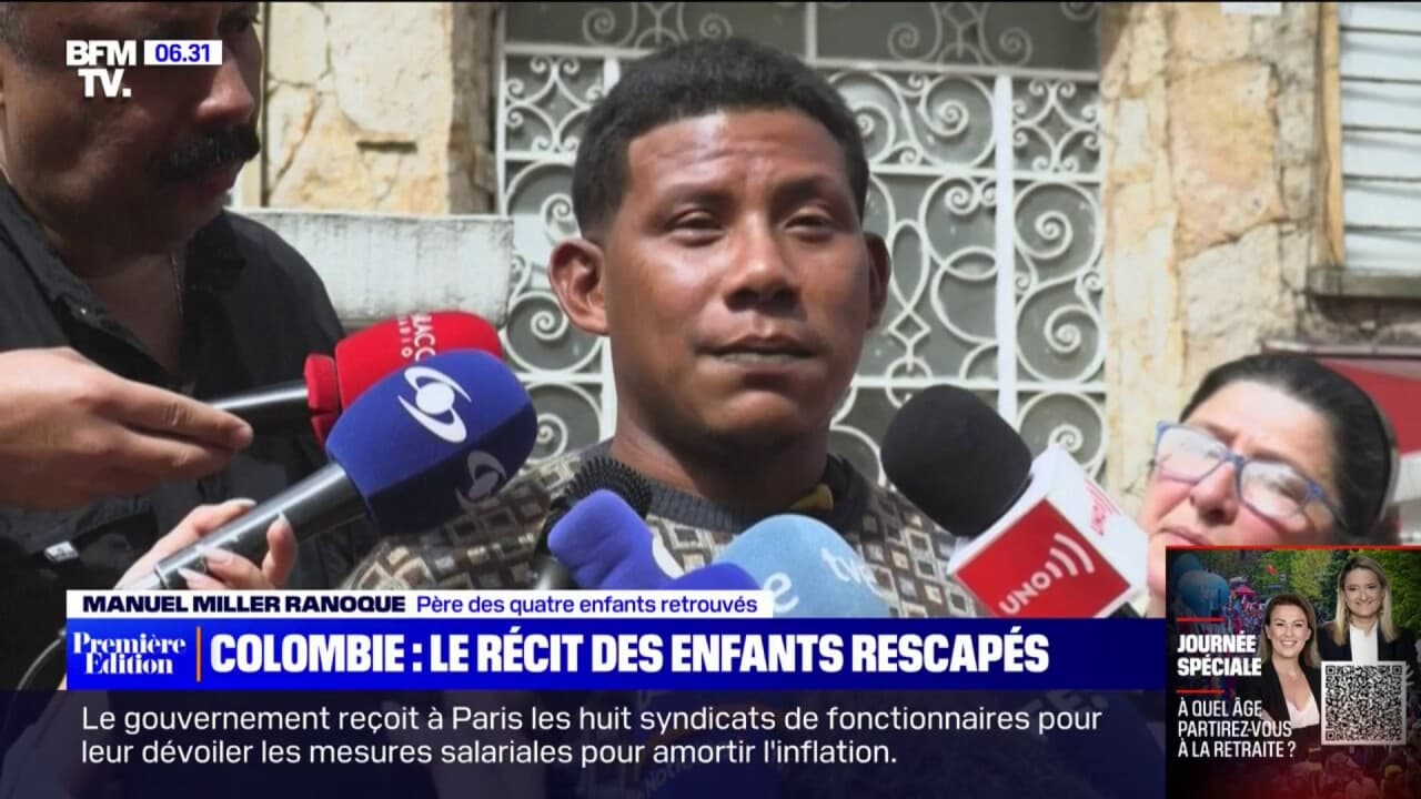 Colombie le récit des enfants rescapés après 40 jours d'errance dans
