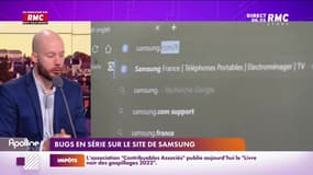 RMC s’engage pour vous : Bugs en série sur le site de Samsung - 21/02