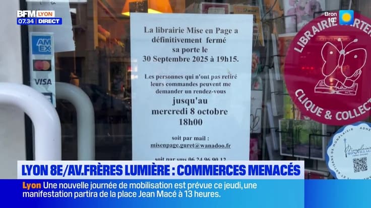 Travaux avenue des Frères Lumière à Lyon 8e : des commerces menacés
