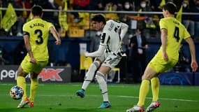 Dusan Vlahovic avec la Juventus contre Villarreal, le 22 février 2022