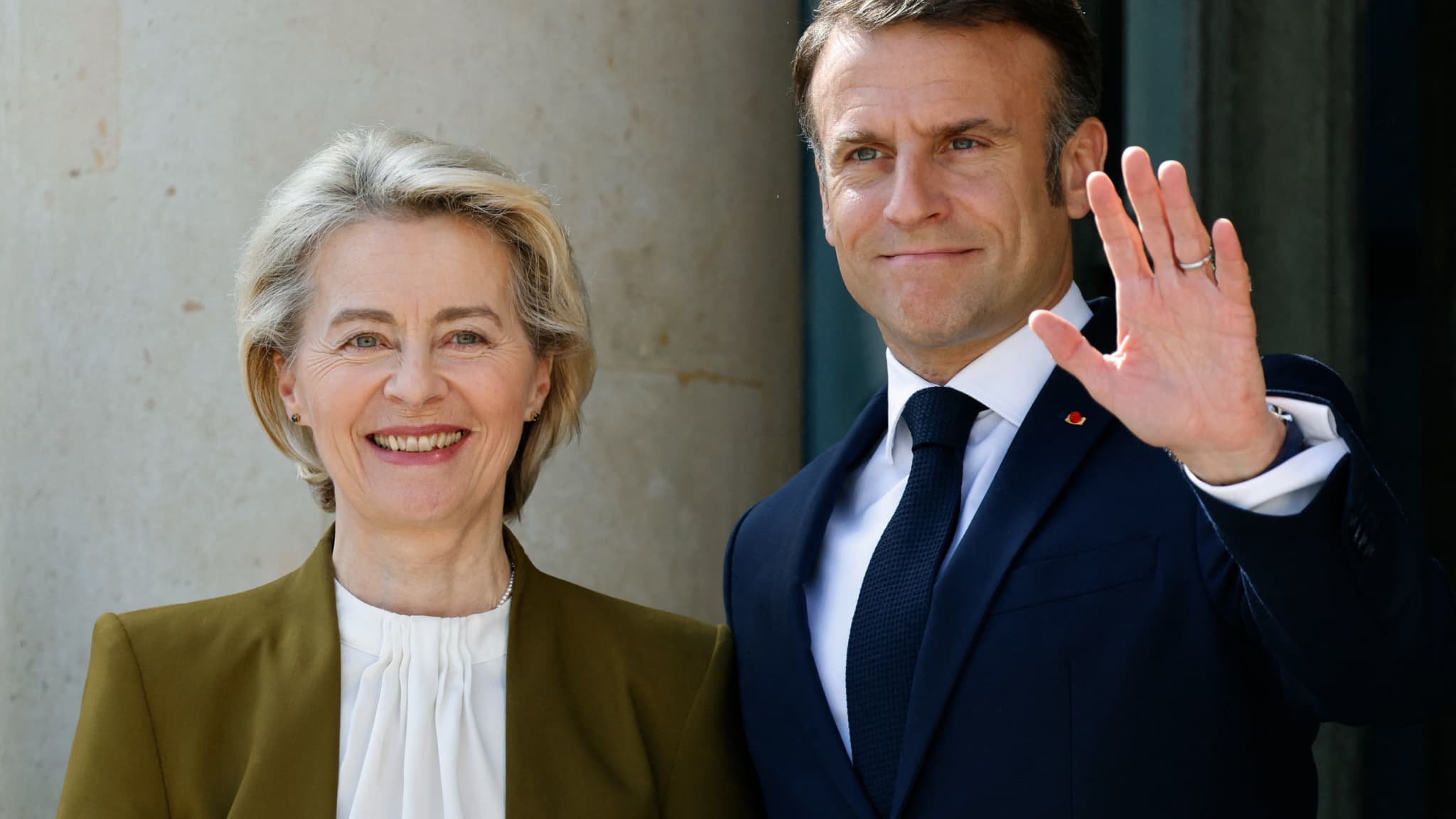Ursula von der Leyen à l'Élysée le 6 mai 2024