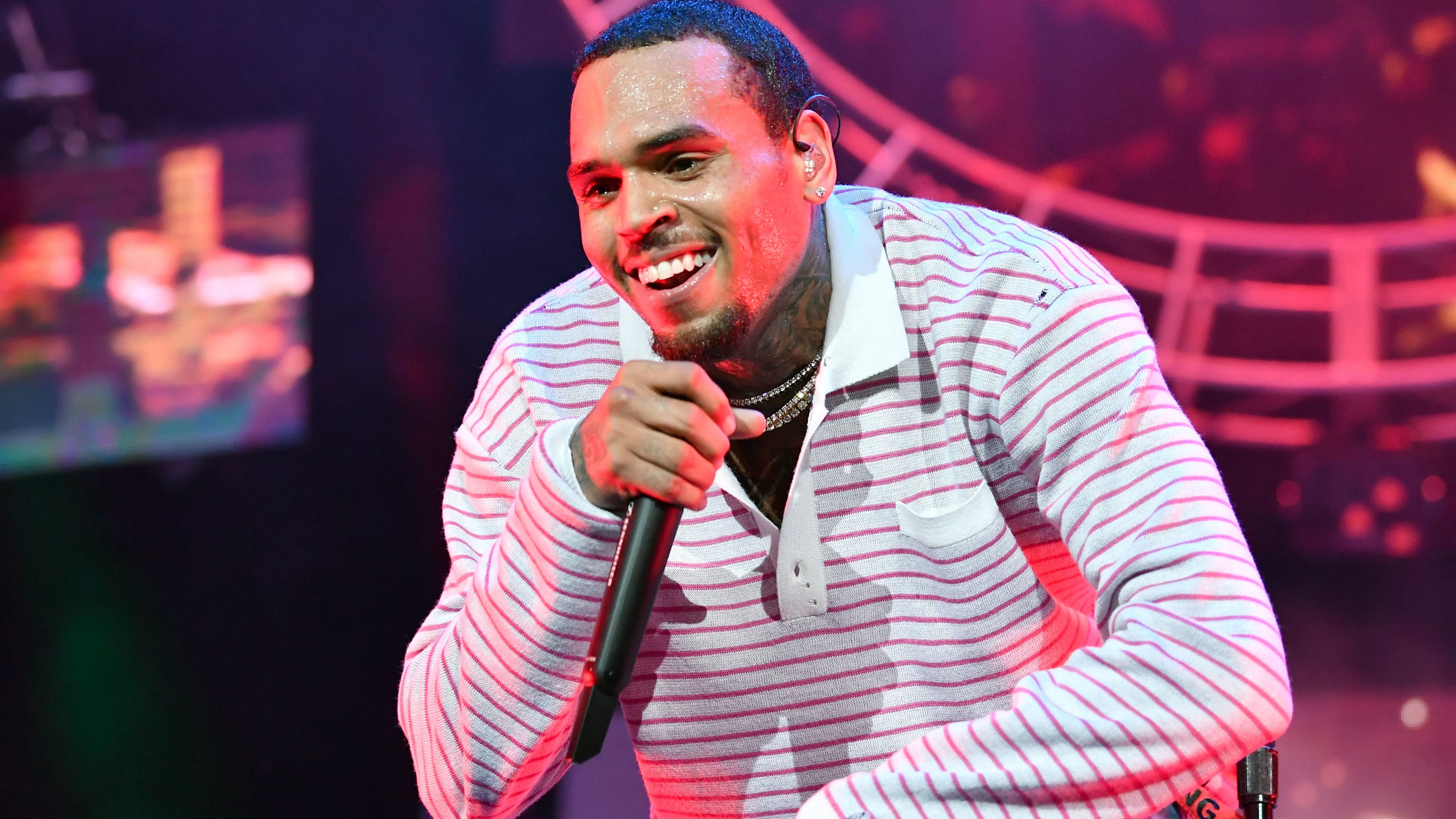 Chris Brown en concert à Los Angeles en 2018 Chris Brown en concert à Los Angeles en 2018