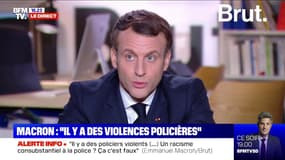 Marche des libertés à Paris: Macron dénonce des "gens ensauvagés" qui ont attaqué une policière