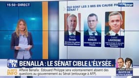 Affaire Benalla: qui sont les trois proches d'Emmanuel Macron mis en cause par le Sénat ?
