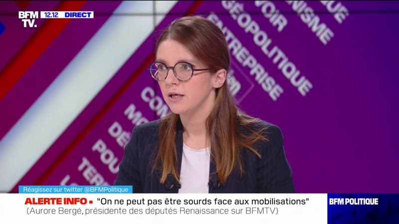 "Je pense que ce n'est pas l'intérêt des syndicats" estime Aurore Bergé à propos de la journée du 7 mars