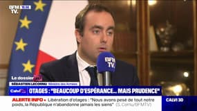 Otages du Hamas: Sébastien Lecornu, ministre des Armées, parle d'"alignements dans les différentes prises de position"