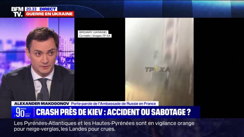 Le porte-parole de l'Ambassade de Russie conteste l'hypothèse d'un sabotage russe de l'hélicoptère qui s'est écrasé près de Kiev