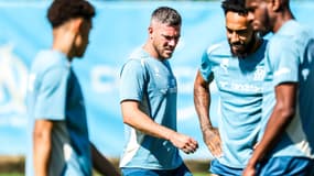 Jordan Veretout le 8 juillet 2024 à l'entrainement avec Marseille