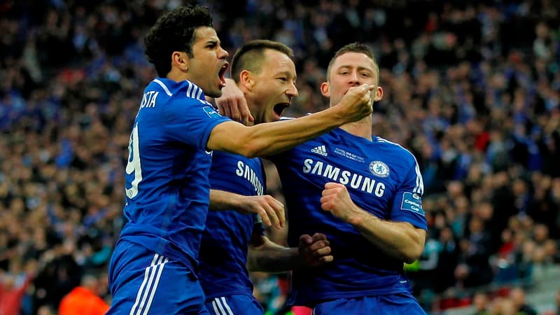 Diego Costa, Johen Terry et Gery Cahill