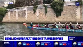 Paris: 500 embarcations sur la Seine pour la 7e édition de la Traverseine
