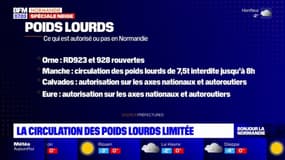 Verglas en Normandie: la circulation des poids lourds limitée