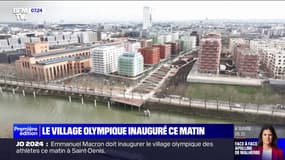 À la découverte du village olympique, inauguré ce 29 février par Emmanuel Macron