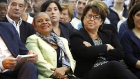 Martine Aubry et Christiane Taubira, le 26 novembre 2016 à Bondy