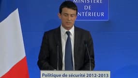 Manuel Valls, ministre de l'Intérieur, répondait aux questions des journalistes.