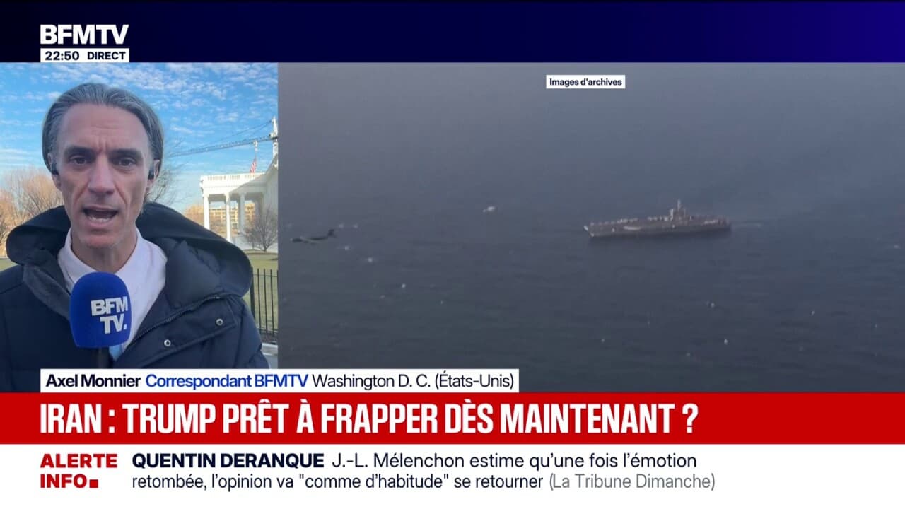Vers une action militaire américaine en Iran ? La Maison Blanche indique que la décision de Donald Trump n'a pas encore été prise Kép