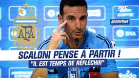 Argentine : "Il est temps de réfléchir", Scaloni pense à partir