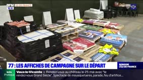 Élections européennes: les affiches de campagne sur le départ en Seine-et-Marne