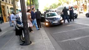 Agression d'un chauffeur à Paris, le 25 juin 2015.