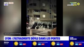 Lyon: l'ultradroite défile dans les pentes de la Croix-Rousse