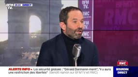 Benoît Hamon sur la loi de sécurité globale: "Gérald Darmanin ment", "il y aura des restrictions de libertés"
