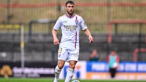 Nicolas Tagliafico lors d'un match de préparation de l'OL, juillet 2023