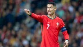 Cristiano Ronaldo lors du match Portugal-Pologne (5-1, Ligue des Nations), le 16 novembre 2024