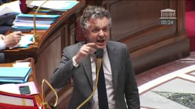 Le ministre Christophe Béchu en colère ce mardi à l'Assemblée nationale.