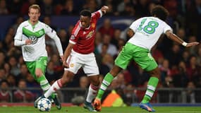 Anthony Martial face à Wolfsburg
