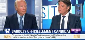 Nicolas Sarkozy candidat: "Il n'y a ni aigreur ni esprit de revanche dans sa candidature", Brice Hortefeux