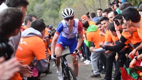 David Gaudu lors d'une course le 9 avril 2022