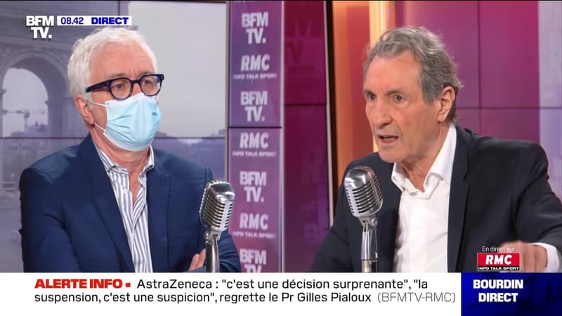 Gilles Pialoux face à Jean-Jacques Bourdin en direct - 16/03