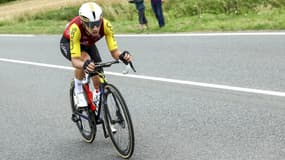 Le coureur de Cofidis Benjamin Thomas sur le Tour de France le 5 juillet 2025