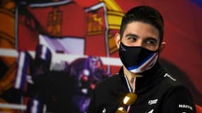 Le pilote français de F1 Esteban Ocon (Alpine) au circuit de Portimao au Portugal, le 29 avril 2021