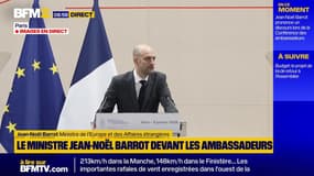 L'organisation politique européenne "est en danger", lance Jean-Noël Barrot, ministre des Affaires étrangères