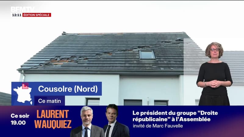 Toitures effondrées, arbres déracinés...le village de Cousolre traversé par un violent phénomène venteux