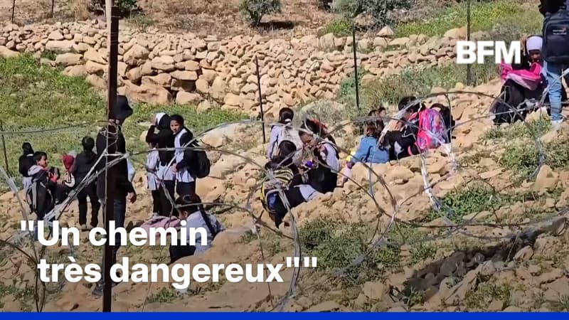 Des enfants palestiniens empêchés d'aller à l'école par des colons israéliens en Cisjordanie