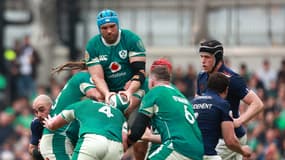 Tadhg Beirne lors du match Irlande-France (27-42, 6 Nations), le 8 mars 2025