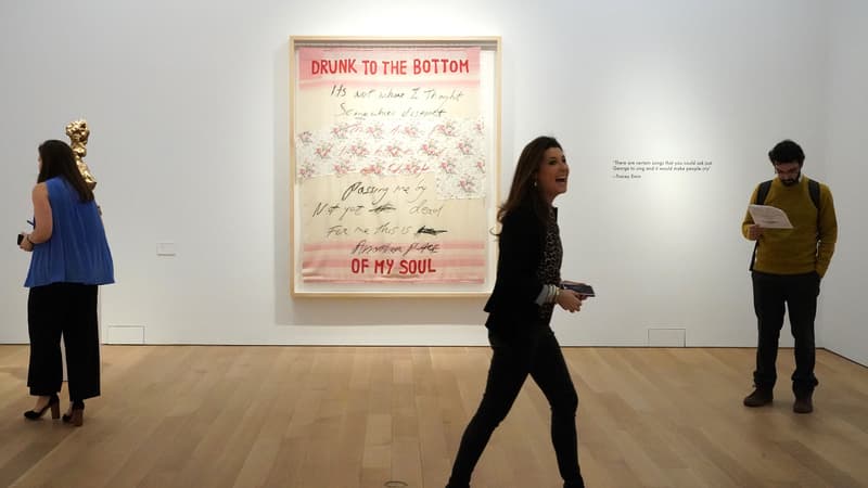 L’œuvre "Drunk to the Bottom of My Soul, 2002" de Traceyy Emin était une des pièces phare de la "George Michael Collection" vendue chez Christie's depuis début février.