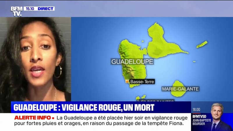 Tempête Fiona: en Guadeloupe, une personne meurt 