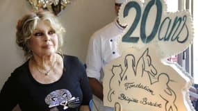 Brigitte Bardot lors du vingtième anniversaire de sa fondation pour la protection animale, le 28 septembre 2006 à Paris 