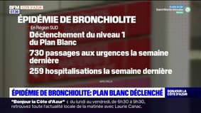 Epidémie de Bronchiolite: déclenchement du niveau 1 du plan blanc