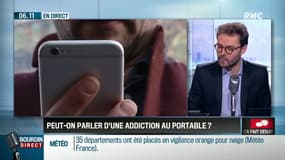 Est-on tous accros à notre téléphone portable? Ca fait débat sur RMC