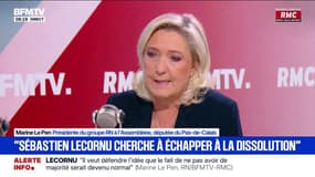 L'absence de budget "est l'hypothèse la plus crédible", estime Marine Le Pen