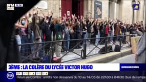 Paris: en grève, les élèves du lycée Victor-Hugo dénoncent des violences policières