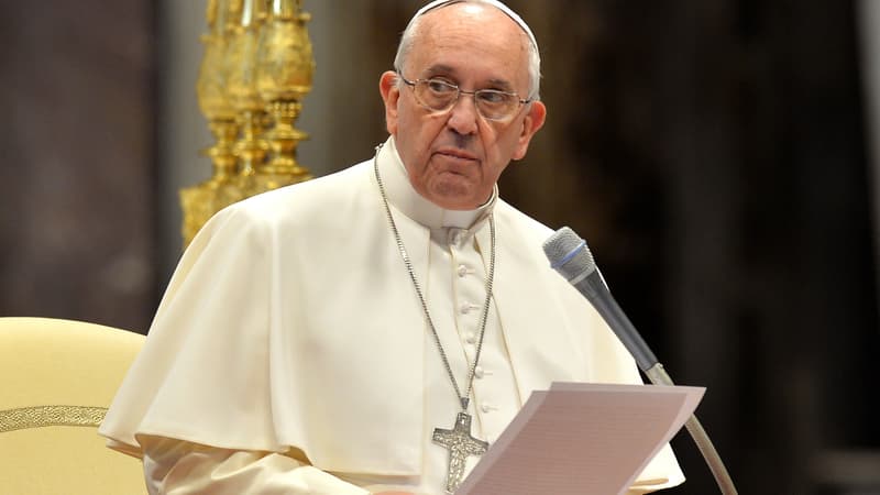 Le pape François dans la Basilique Saint-Pierre de Rome, le 19 décembre 2014.